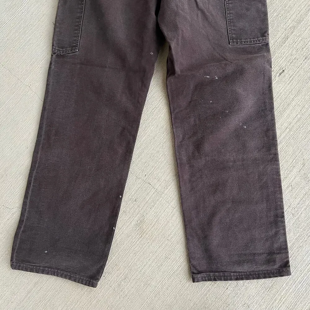 Carhartt B136 DKB brown double knee work wear carpenter pants